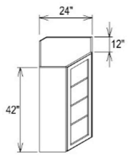 Innovation Cabinetry Classic White Kitchen Cabinet - WDCMD2442-CW