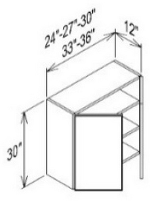 Innovation Cabinetry Maduro Kitchen Cabinet - W3330-CR