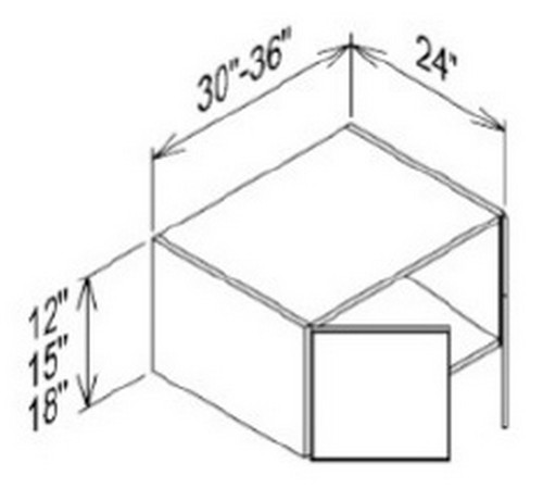 Innovation Cabinetry Maduro Kitchen Cabinet - W3012-24-CR