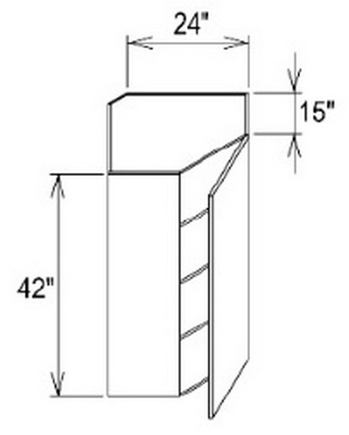 Innovation Cabinetry Maduro Kitchen Cabinet - WDC2442-CR