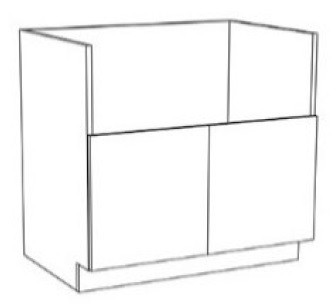 Innovation Cabinetry Pearl White Kitchen Cabinet - FSB30-CP