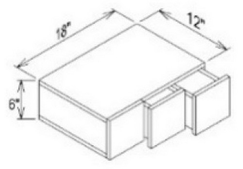 Innovation Cabinetry Pearl White Kitchen Cabinet - WSD1806-3-CP