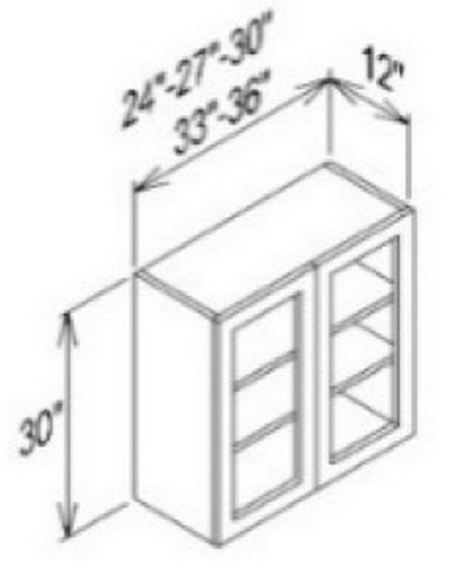 Innovation Cabinetry Storm Gray Kitchen Cabinet - WMD3630-CG