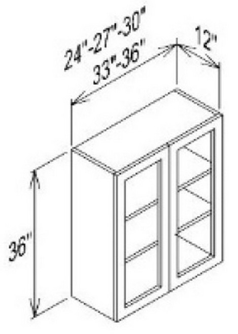 Innovation Cabinetry Storm Gray Kitchen Cabinet - WMD3036-CG