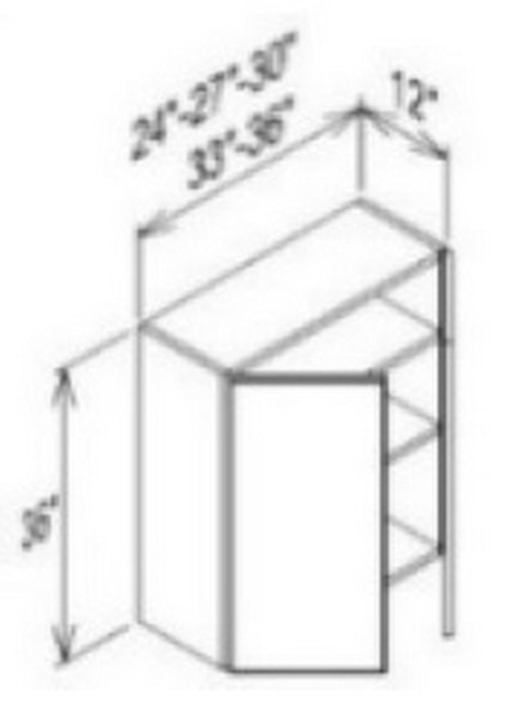 Innovation Cabinetry Imperial Blue Kitchen Cabinet - W3336-CB