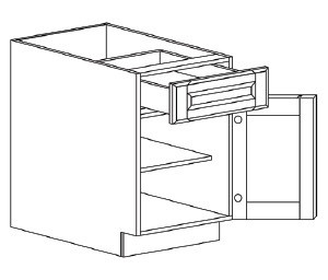 Life Art Cabinetry - Base Cabinet - B18 - Anchester Espresso