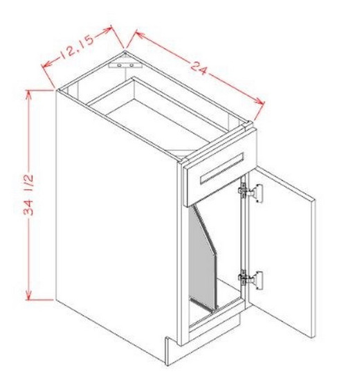 U.S. Cabinet Depot - Shaker Dove - Base Tray Divider Kits - UV-B15TDKIT