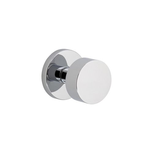 Viaggio Circolo Rosette Passage with Circolo Brass Knob in Bright Chrome - 620001-CLOCLO-10-BC - 2 3/8" Backset