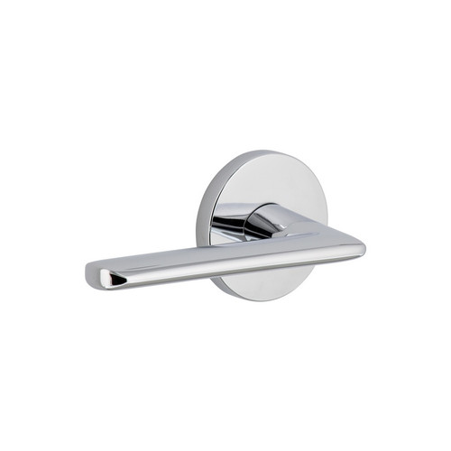 Viaggio Circolo Rosette Passage with Brezza Lever in Bright Chrome - 620554-CLOBRZ-10-BC - 2 3/8" Backset