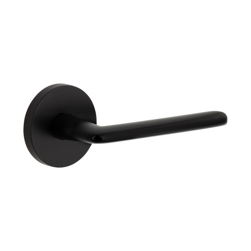 Viaggio Circolo Rosette Privacy with Brezza Lever in Satin Black - 622883-CLOBRZ-40-BK - 2 3/8" Backset