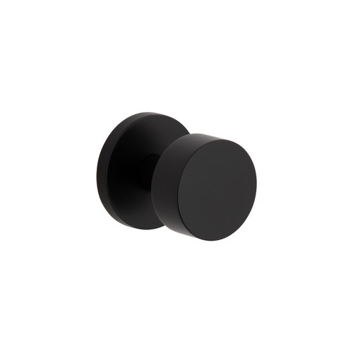 Viaggio Circolo Rosette Privacy with Circolo Brass Knob in Satin Black - 622558-CLOCLO-40-BK - 2 3/4" Backset