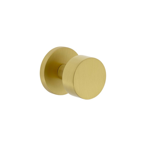 Viaggio Circolo Rosette Privacy with Circolo Brass Knob in Satin Brass - 622559-CLOCLO-40-SB - 2 3/4" Backset