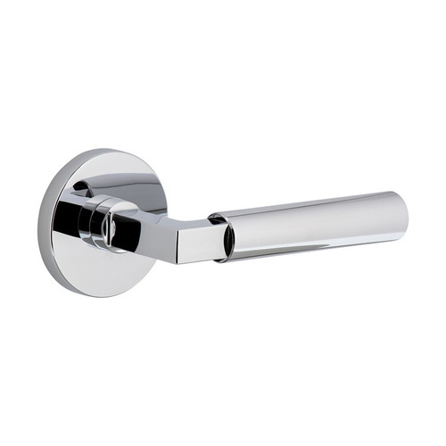 Viaggio Circolo Rosette Privacy with Contempo Smooth Lever in Bright Chrome - 623847-CLOCON-STH-40-BC - 2 3/8" Backset
