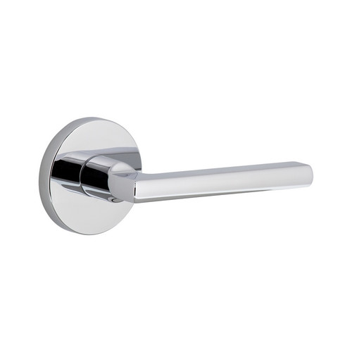 Viaggio Circolo Rosette Privacy with Milano Lever in Bright Chrome - 623532-CLOMIL-40-BC - 2 3/4" Backset