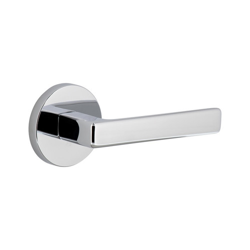 Viaggio Circolo Rosette Passage with Lusso Lever in Bright Chrome - 621130-CLOLUS-10-BC - 2 3/4" Backset