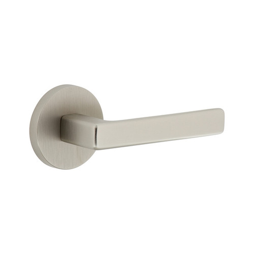 Viaggio Circolo Rosette Privacy with Lusso Lever in Satin Nickel - 623435-CLOLUS-40-SN - 2 3/4" Backset