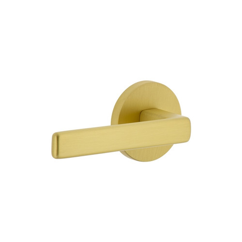 Viaggio Circolo Rosette Double Dummy with Lusso Lever in Satin Brass - 627470-CLOLUS-22-SB -  Backset