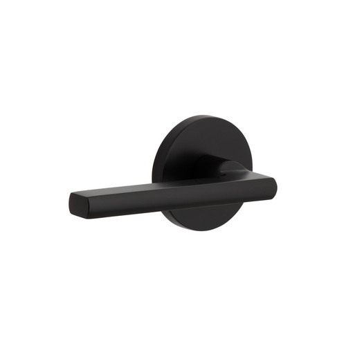 Viaggio Circolo Rosette Double Dummy with Milano Lever in Satin Black - 627519-CLOMIL-22-BK -  Backset