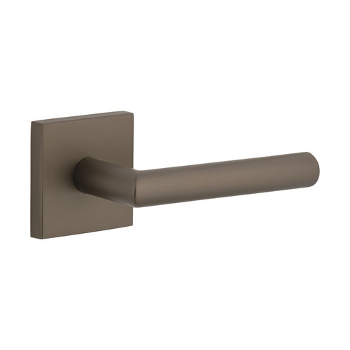 Viaggio Quadrato Rosette Single Dummy with Moderno Lever in Titanium Gray - 625544-QADMOD-20-TG -  Backset