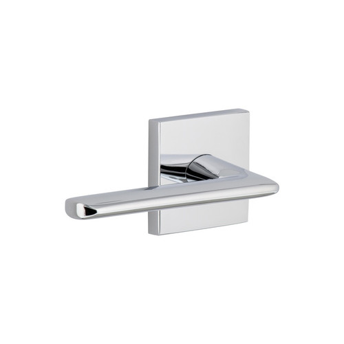 Viaggio Quadrato Rosette Double Dummy with Brezza Lever in Bright Chrome - 627568-QADBRZ-22-BC -  Backset