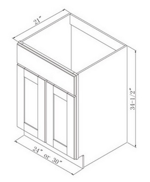 Sunny Wood Products - Shaker Hill -SH2421-AD