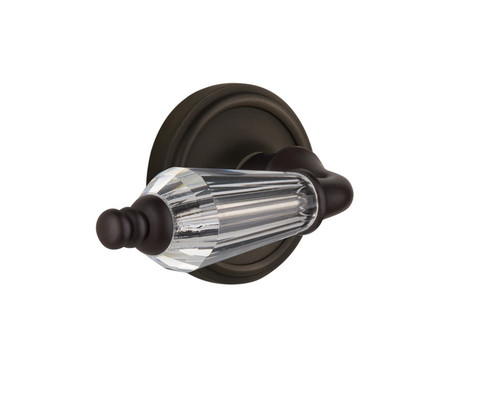 Nostalgic Warehouse - Classic Rosette Passage Parlor Lever in Oil-Rubbed Bronze - CLAPRL - 708457 - 2 3/4" Backset