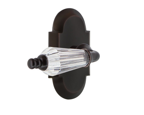 Nostalgic Warehouse - Cottage Plate Privacy Parlor Lever in Timeless Bronze - COTPRL - 714669 - 2 3/4" Backset