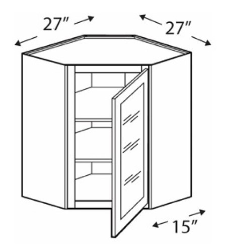 Blue Valley White Shaker Kitchen Cabinet - WHS-WDC273615