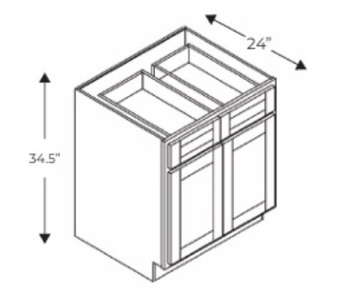 Blue Valley Grey Shaker Kitchen Cabinet - GRS-B42