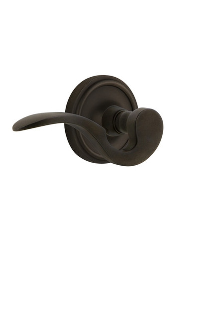 Nostalgic Warehouse - Classic Rose Passage Manor Lever in Oil-Rubbed Bronze - CLAMAN - 761871 - 2 3/8" Backset