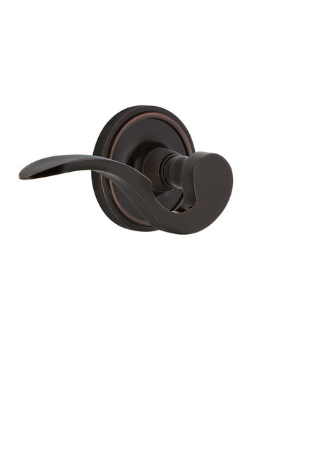 Nostalgic Warehouse - Classic Rose Privacy Manor Lever in Timeless Bronze - CLAMAN - 762805 - 2 3/4" Backset