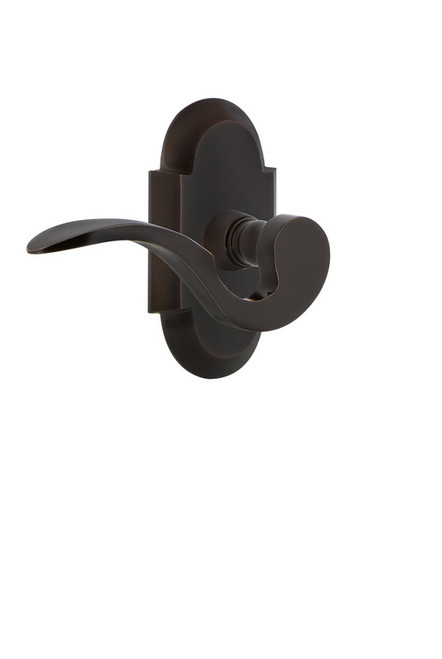Nostalgic Warehouse - Cottage Plate Privacy Manor Lever in Timeless Bronze - COTMAN - 762835 - 2 3/4" Backset