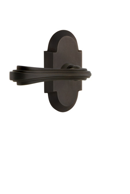 Nostalgic Warehouse - Cottage Plate Single Dummy Fleur Lever in Polished Brass - COTFLR - 766086