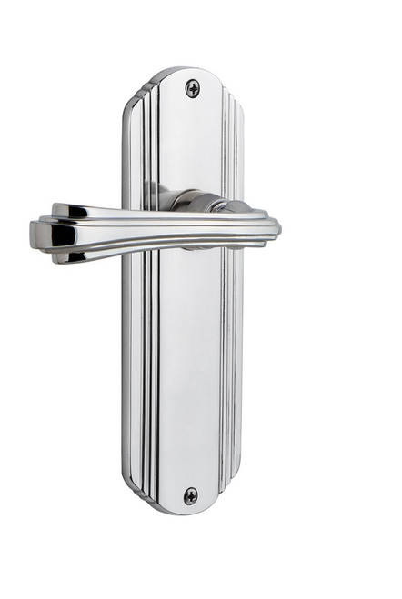Nostalgic Warehouse - Deco Plate Single Dummy Fleur Lever in Oil-Rubbed Bronze - DECFLR - 766097