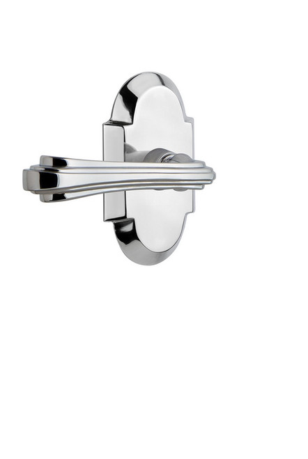 Nostalgic Warehouse - Cottage Plate Double Dummy Fleur Lever in Bright Chrome - COTFLR - 766240