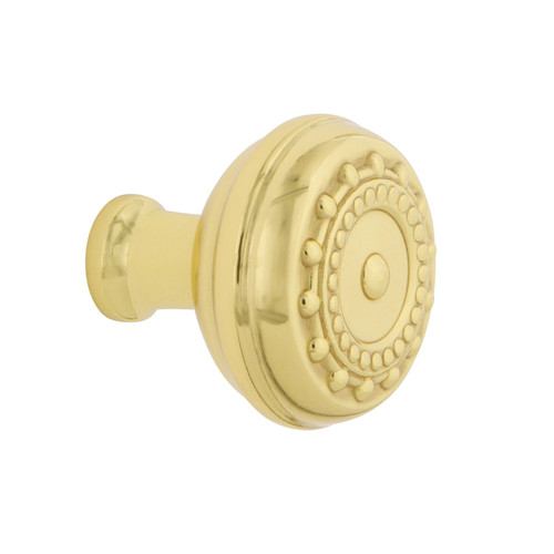 Nostalgic Warehouse - Meadows Brass 1 3/8" Cabinet Knob in Unlacquered Brass - CKB-MEA - 756119