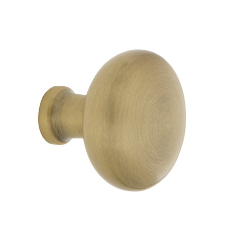 Nostalgic Warehouse - New York Brass 1 3/8" Cabinet Knob in Antique Brass - CKB-NYK - 756088