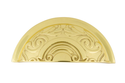 Nostalgic Warehouse - Cup Pull Victorian in Polished Brass - CPLVIC - 761703