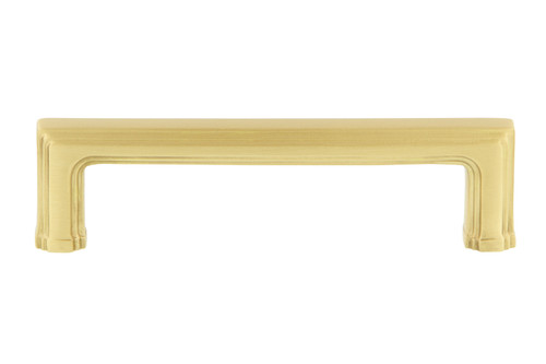 Nostalgic Warehouse - Carre' Handle Pull 4" On Center in Satin Brass - HPLCAR-4 - 761768