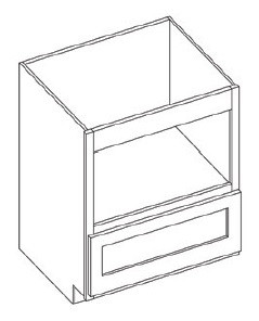 KCD Brooklyn Midnight Microwave Base Cabinet - BM-MBC30