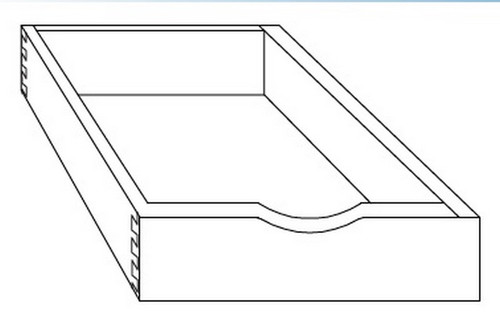 KCD Shaker Sand Natural Soft Close Roll Out Tray for 15" Cabinet - SS-ROT15-SC
