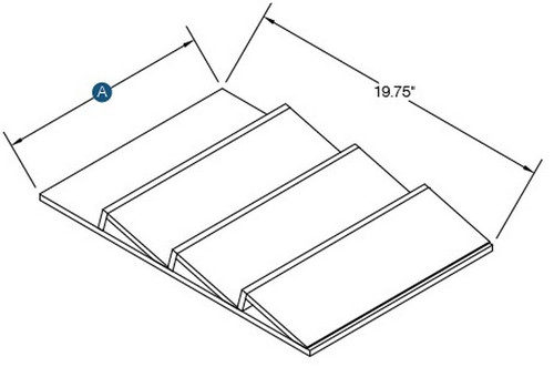 KCD Shaker Sand Natural Spice Tray Drawer Insert for B15/B18 Drawer - SS-STI14