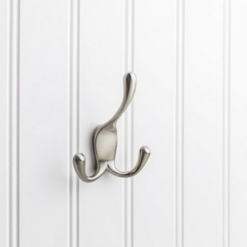 Triple Zinc Concealed Mount Coat and Hat Hook - YT40C-400SN