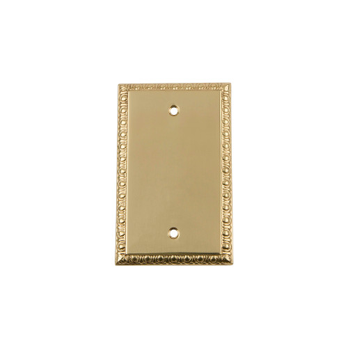 Nostalgic Warehouse - Egg & Dart Switch Plate with Blank Cover in Polished Brass - EADSWPLTB - 719985