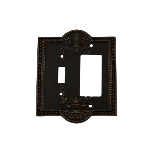 Nostalgic Warehouse - Meadows Switch Plate with Toggle and Rocker in Timeless Bronze - MEASWPLTTR - 719646