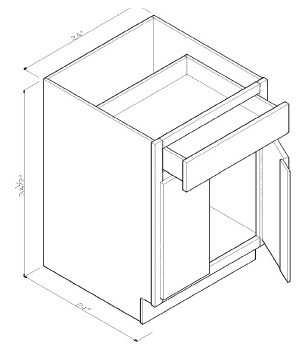 GHI Cabinetry Regal Oak - GB24RGO