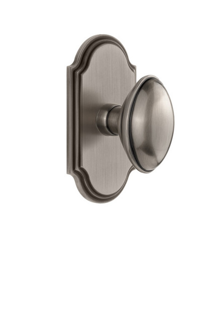 Grandeur Hardware - Arc Plate Dummy with Eden Prairie Knob in Antique Pewter - ARCEDN - 811330