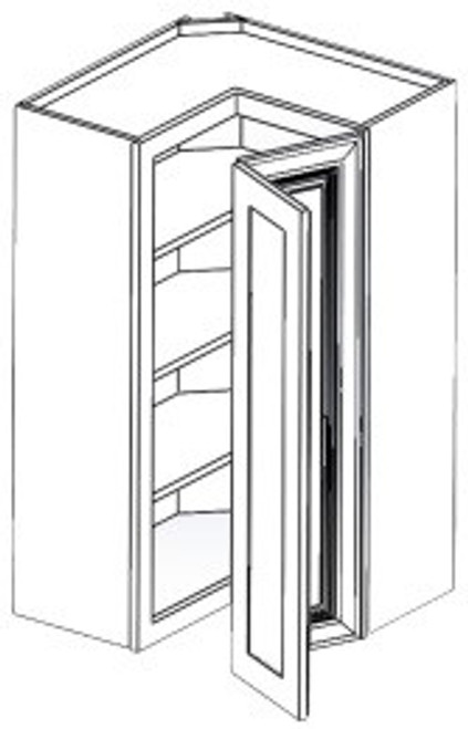 Jarlin Cabinetry - Wall Cabinet Easy Reach Cabinet - WLS2442 - Ebony Shaker