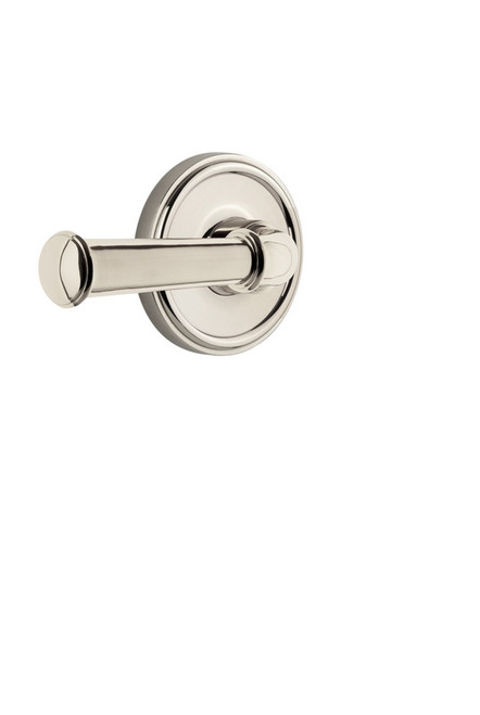 Grandeur Hardware - Georgetown Plate Double Dummy with Georgetown Lever in Polished Nickel - GEOGEO - 807165