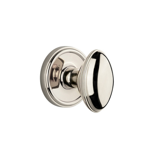 Grandeur Hardware - Georgetown Plate Dummy with Eden Prairie Knob in Polished Nickel - GEOEDN - 800249